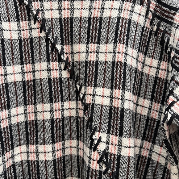 3.1 Phillip Lim Sweater Size Medium Wool Plaid Jacquard Oversized Womens - Picture 2 of 8